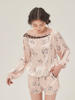PJ de seda de seda 100% puro personalizados para ropa de noche de mujeres de la fabricación de ropa
