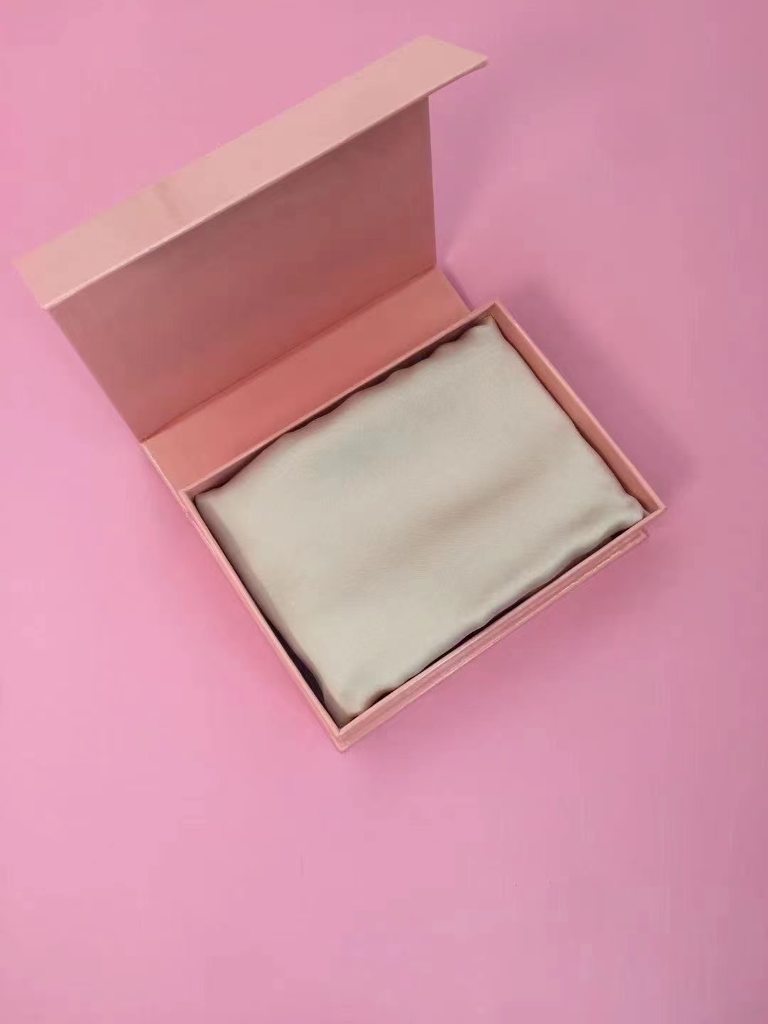 Funda de almohada de seda de morera real pura tamaño queen de etiqueta privada con caja de regalo