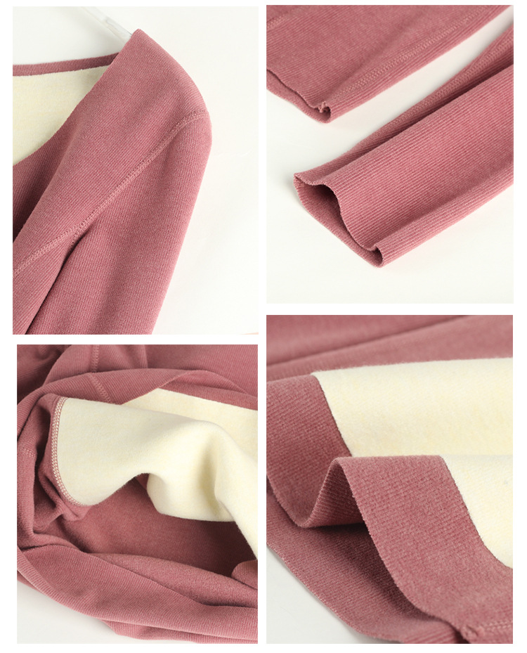 Conjunto de ropa interior térmica de capa base de manga larga de encargo al por mayor de las señoras para las mujeres