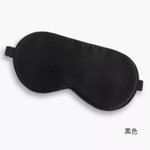 Máscara de ojo de satén de seda 100% asequible con logotipo personalizado Sleepmask con banda ajustable en pequeño MOQ