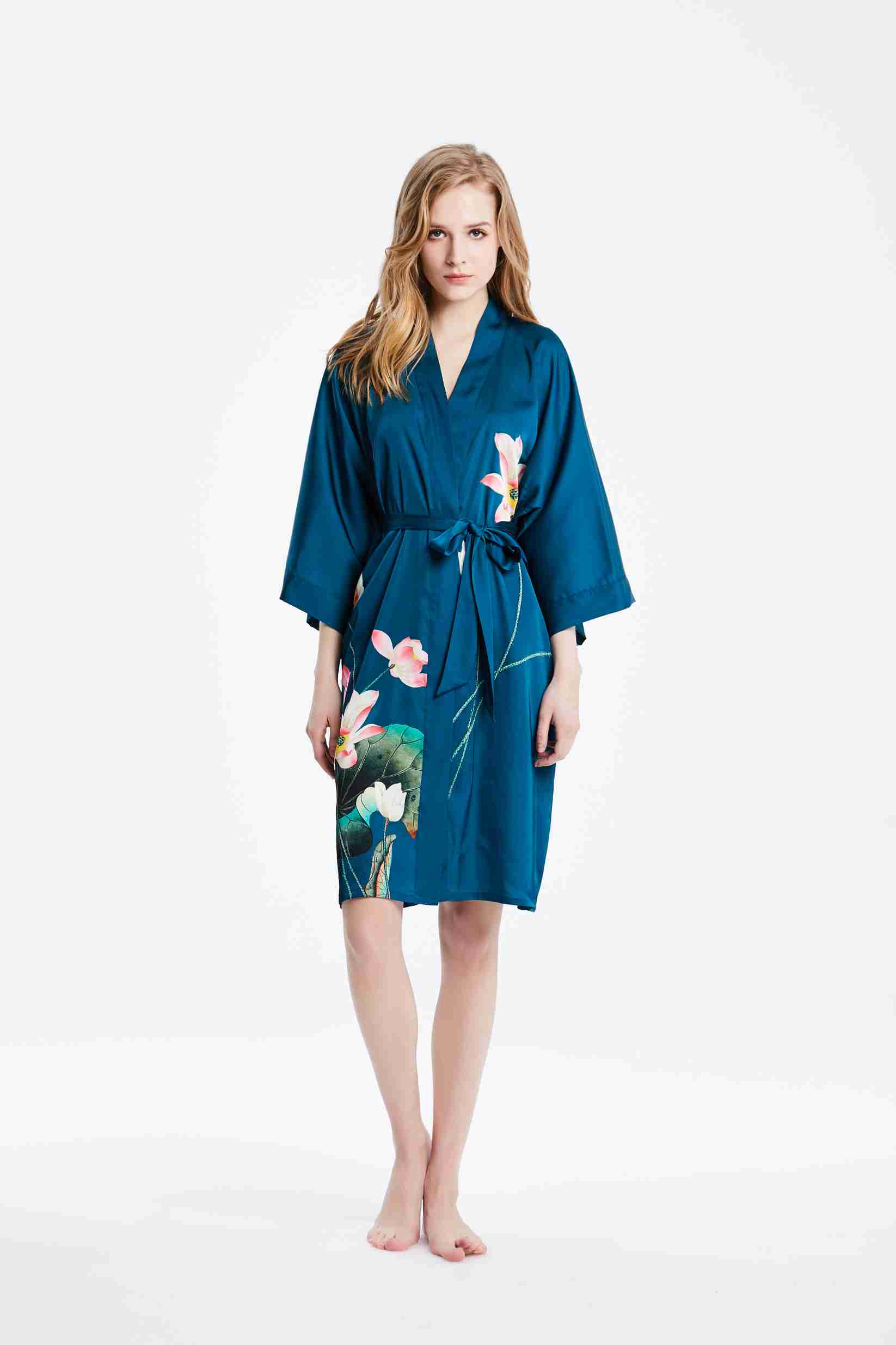 Batas De Kimono De Seda al por mayor