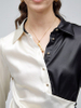 Camisa de seda de diseñador de 19 mm para mujer