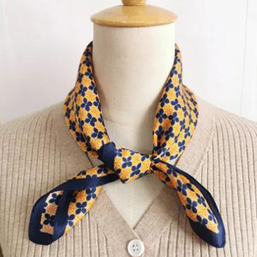 Diseño personalizado de bufanda de seda estampada al por mayor