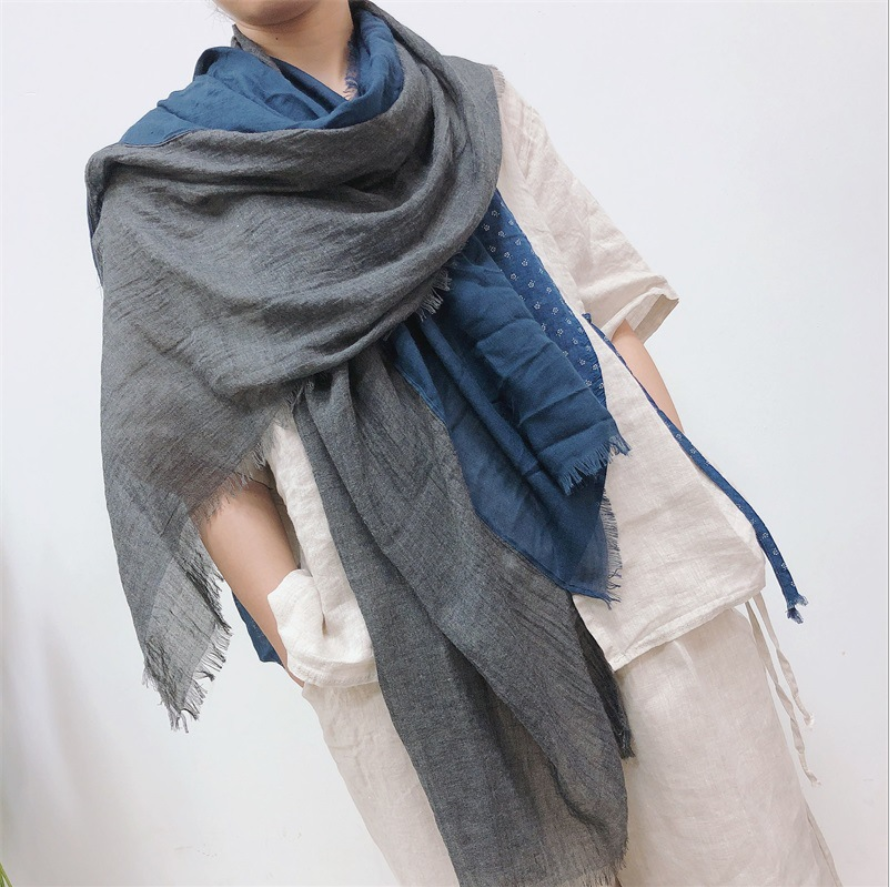 Bufanda suave y lisa del mantón del algodón del poliéster de moda de gran tamaño para las mujeres Proveedor de China