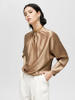 Diseñador Luxury 100% Charmeuse Silk Shirt para mujeres de Garnent Fabricante