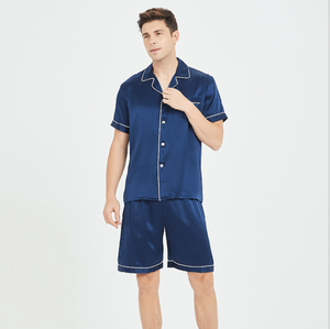 Conjuntos de pijama de seda personalizados para hombres