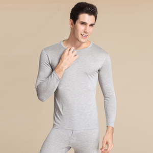 Csutom Lable La mejor ropa interior térmica para hombres Conjunto de calzoncillos largos térmicos de seda ultra suave de cuello bajo